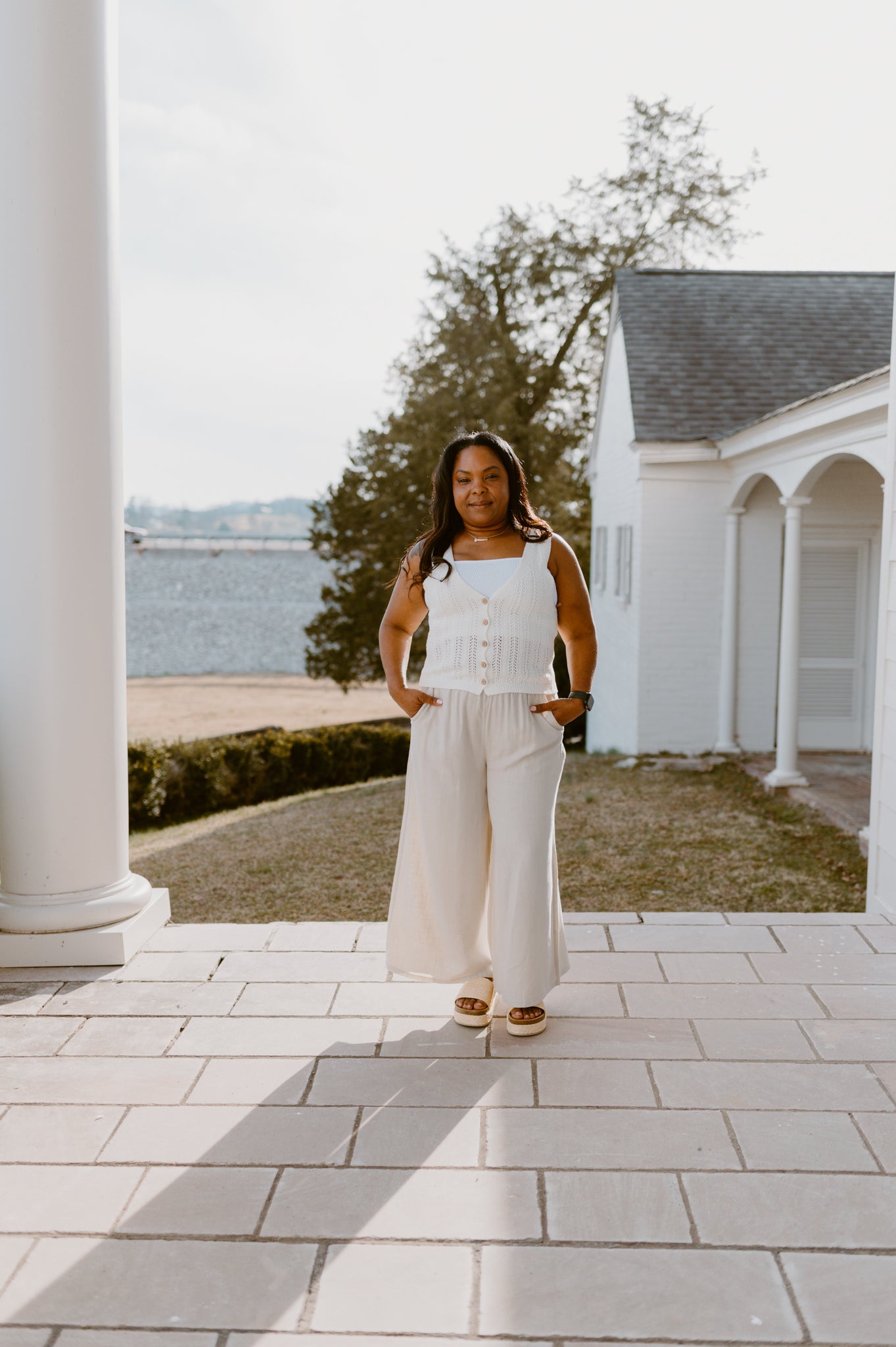 Coastal Breeze Linen Pants - Sand