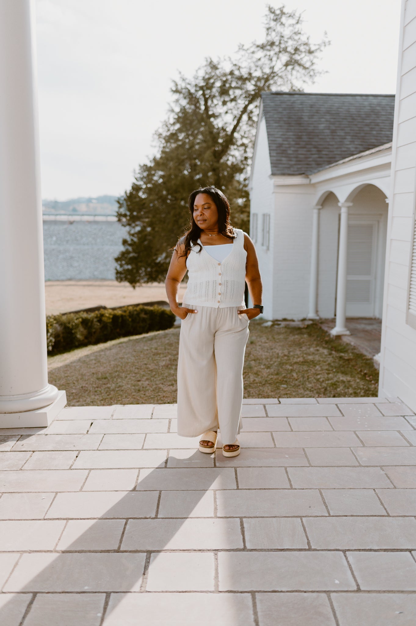 Coastal Breeze Linen Pants - Sand