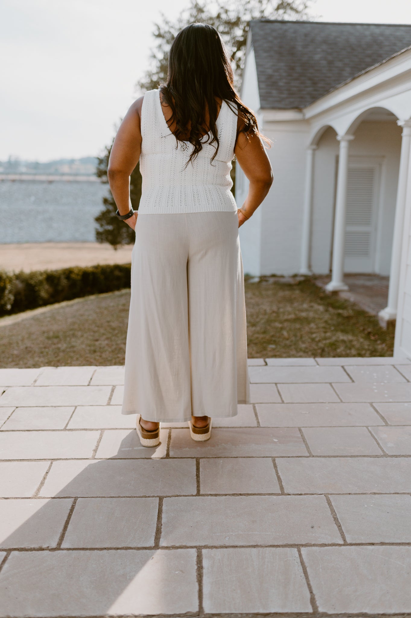 Coastal Breeze Linen Pants - Sand