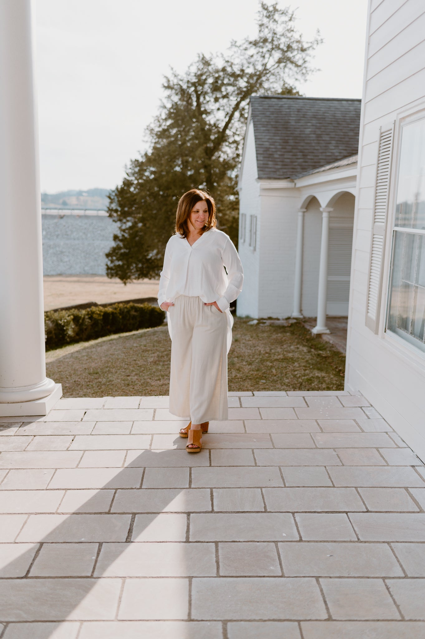 Coastal Breeze Linen Pants - Sand