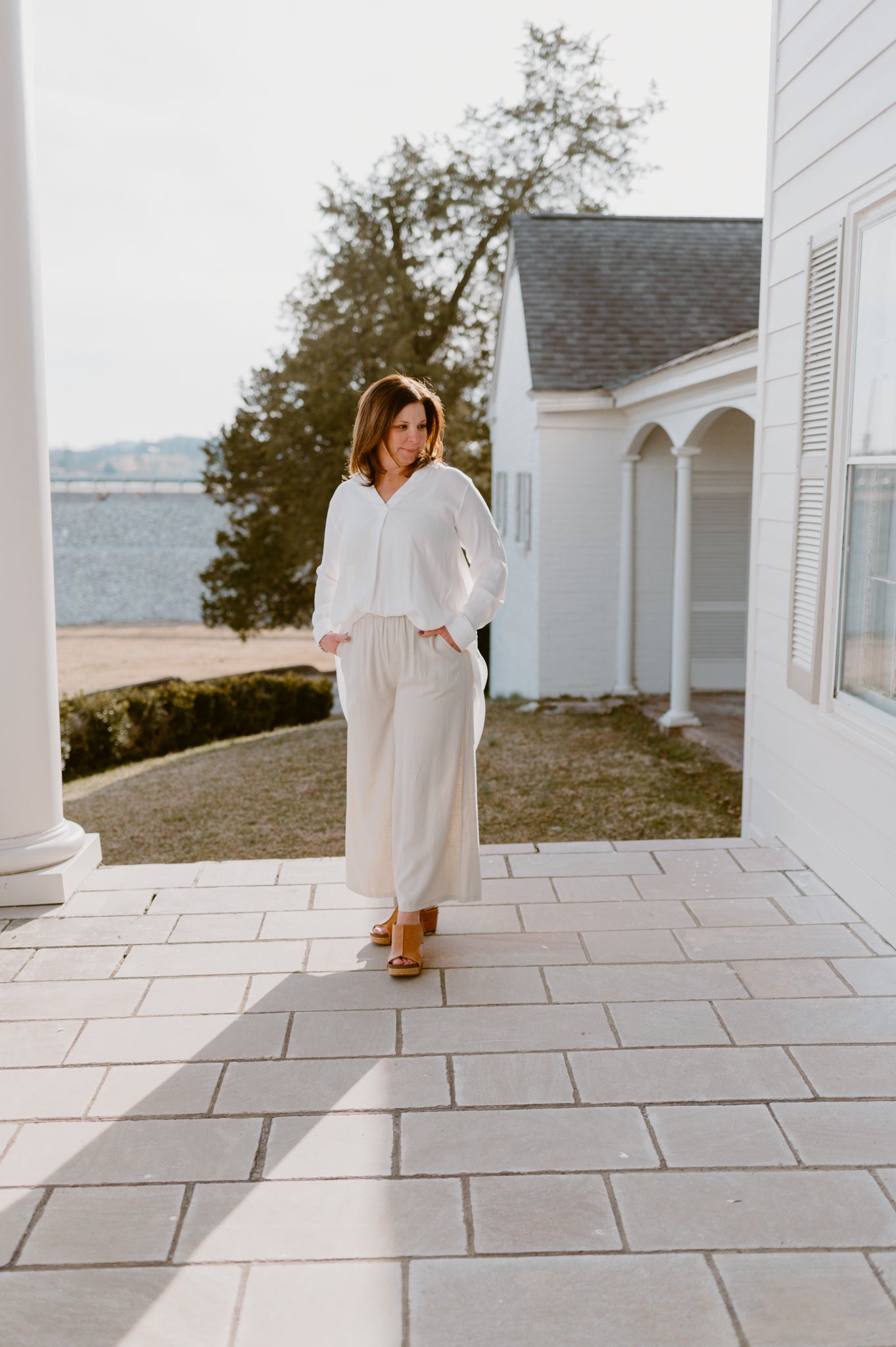 Coastal Breeze Linen Pants - Sand