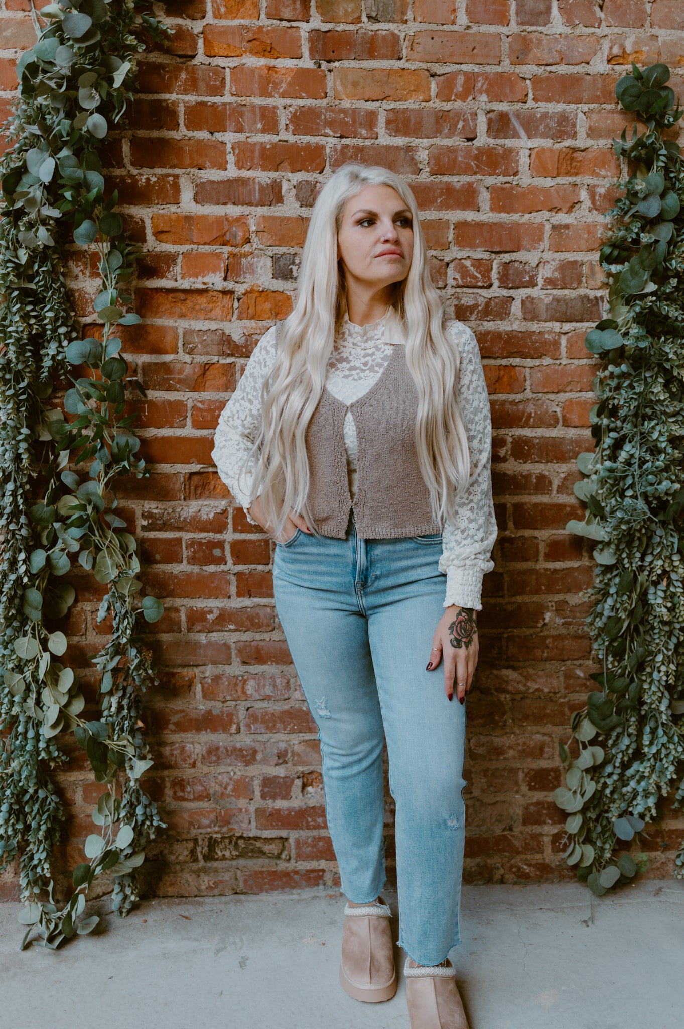 Hanna Hook + Eye Crochet Vest