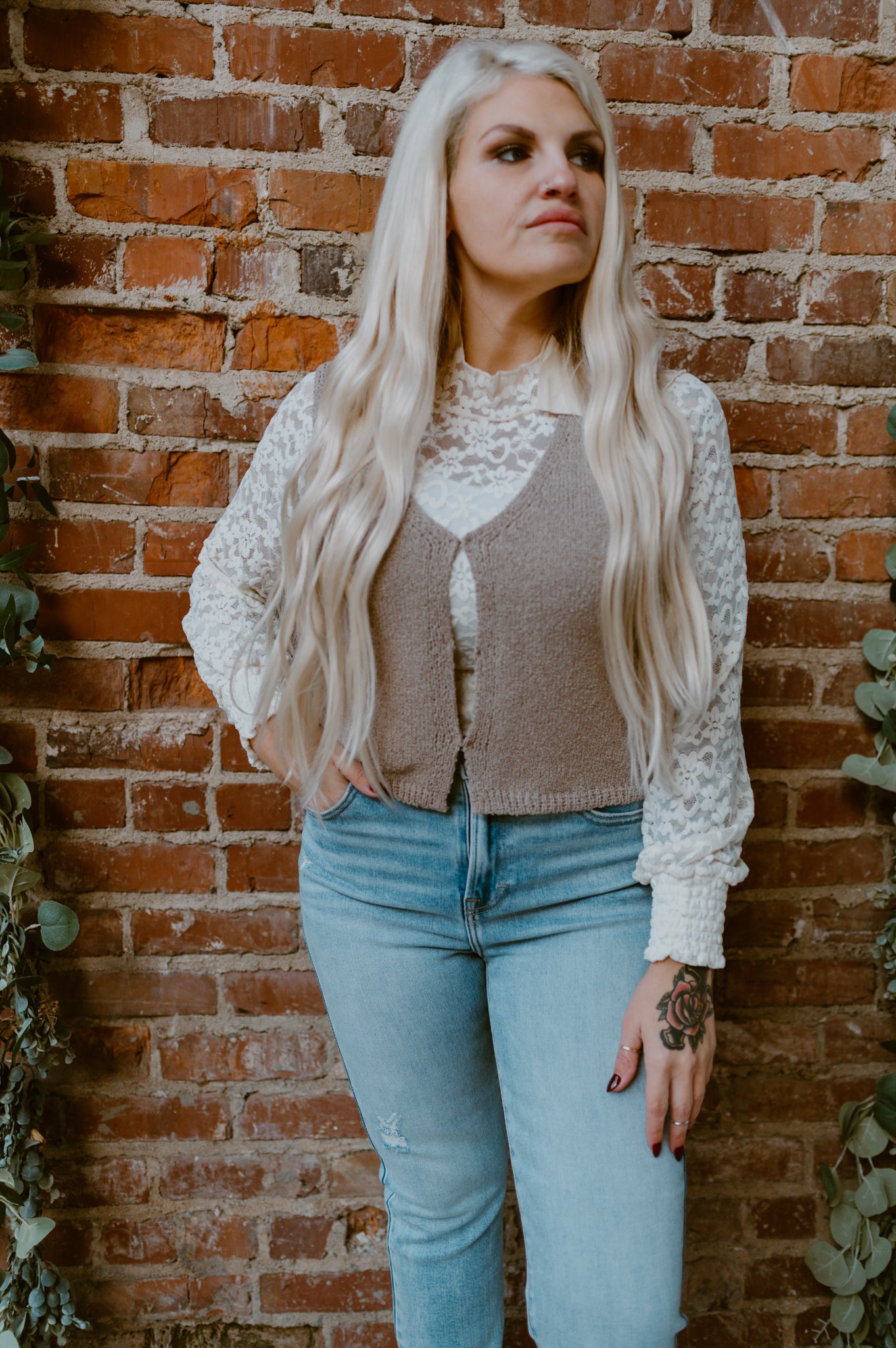 Hanna Hook + Eye Crochet Vest