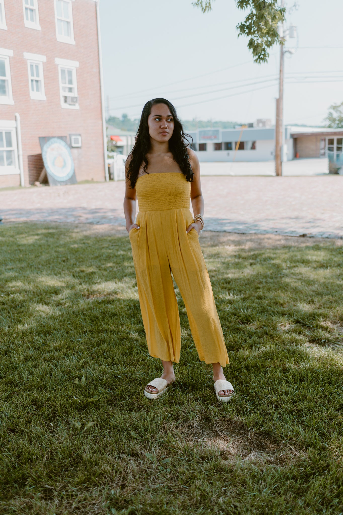 Smocked Top Jumpsuit