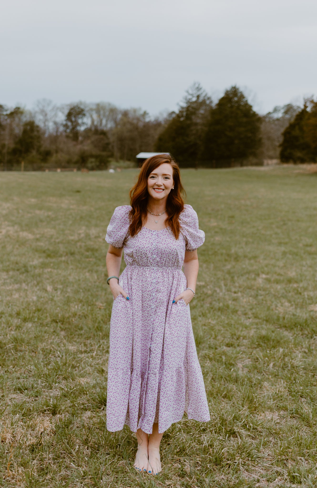 Meadow Bloom Floral Midi