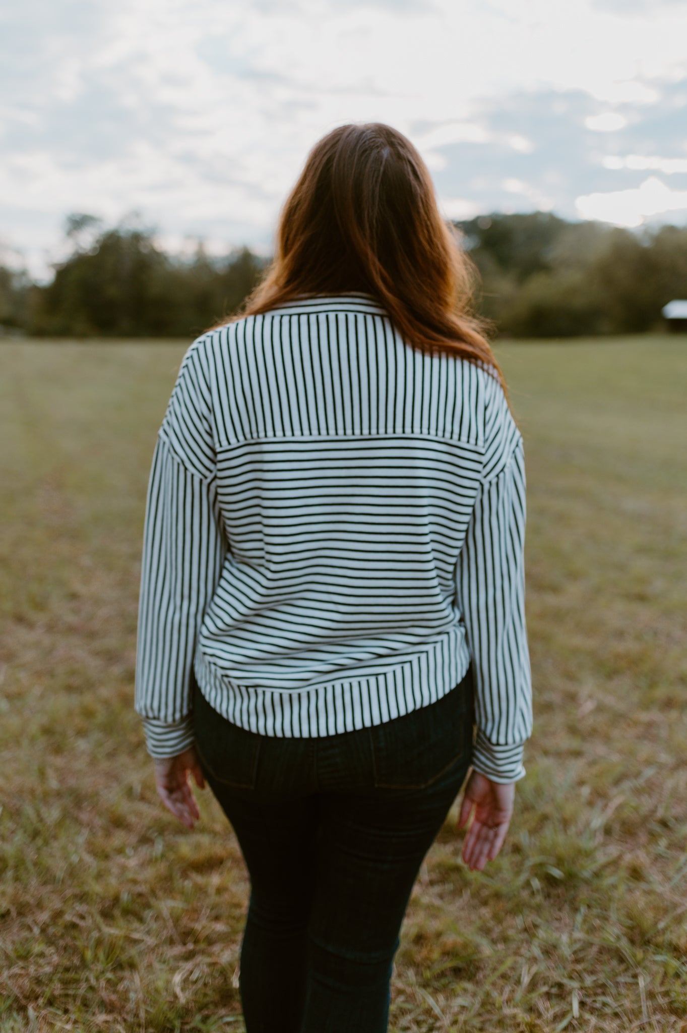 Bonfire Stripes Pullover