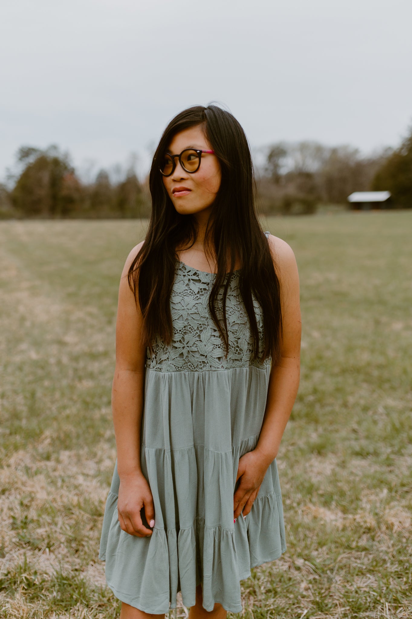 HL Girls Willow Crochet Tiered Sundress