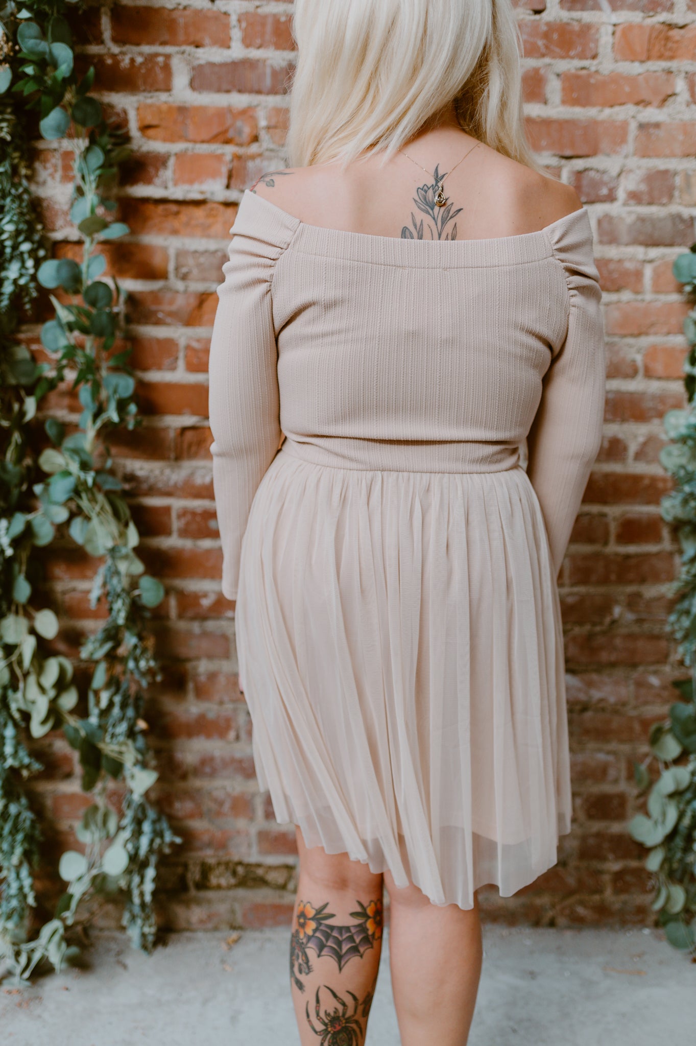Double Cross Surplice Tulle Mini Dress