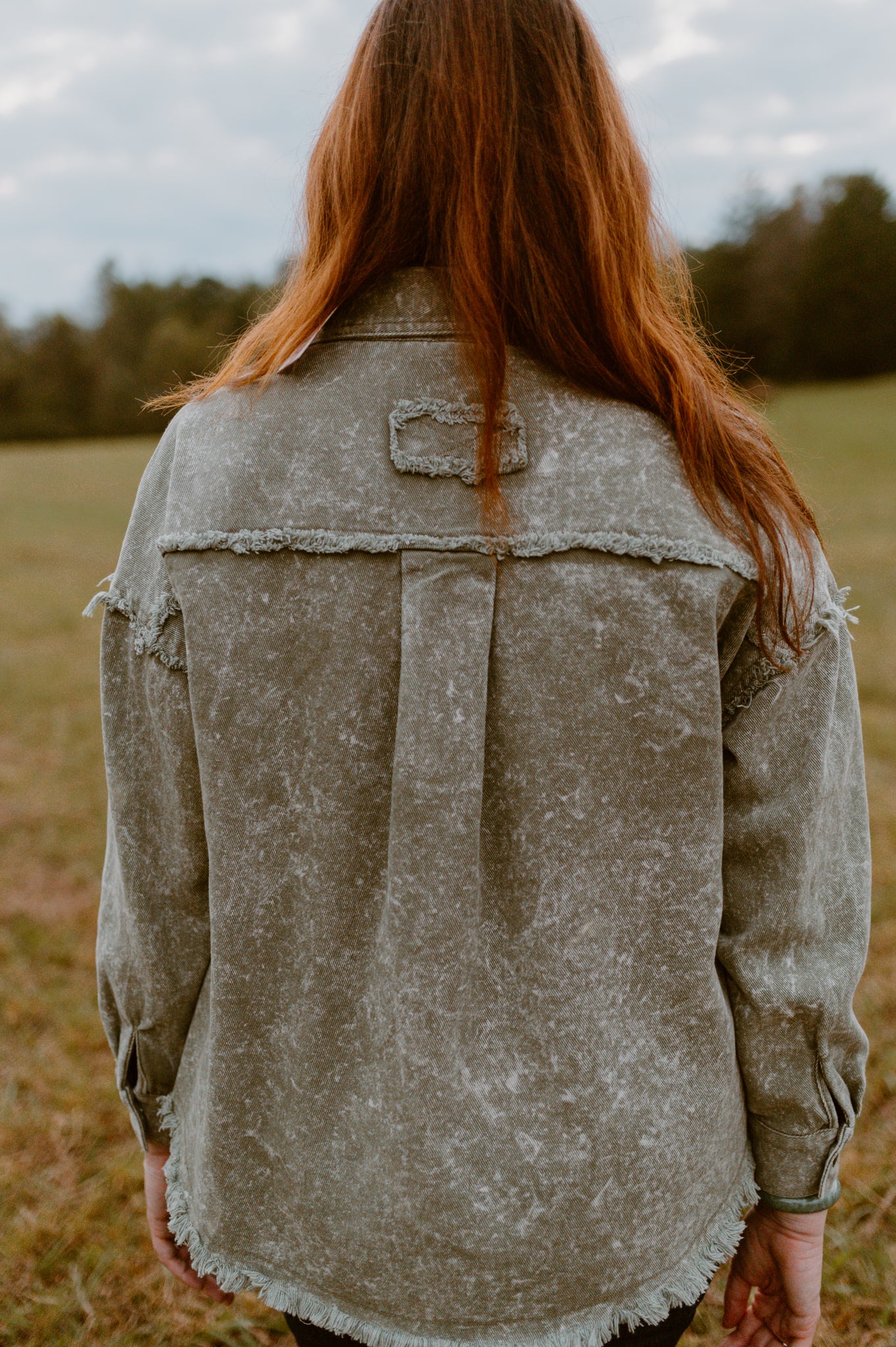 All the Things Oversized Denim Shacket | Olive