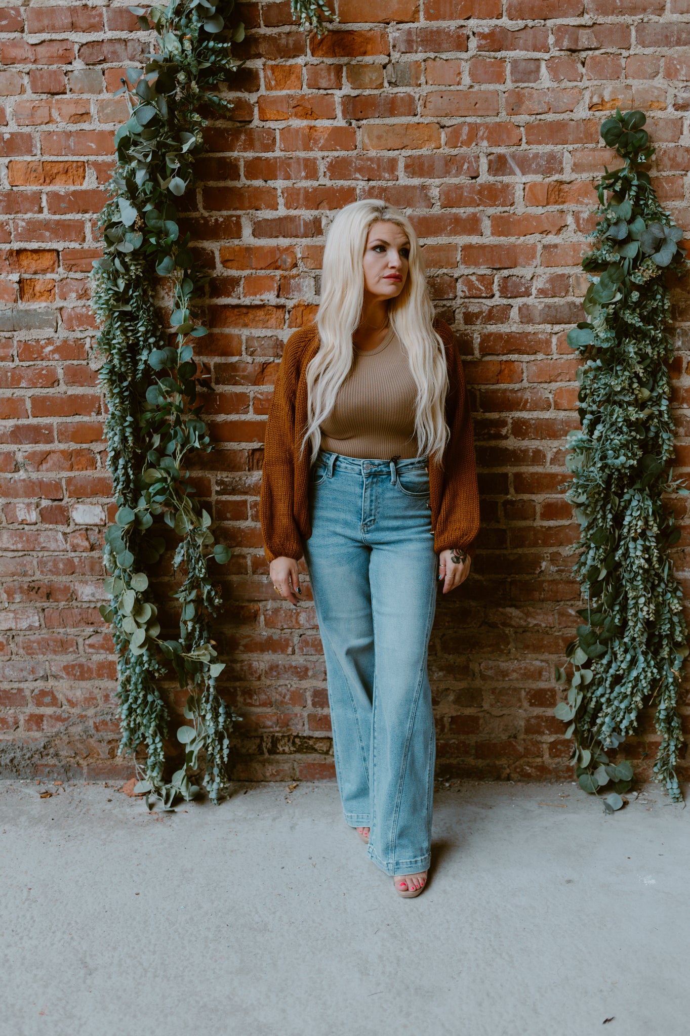 Balloon Sleeve Cardigan | Mocha