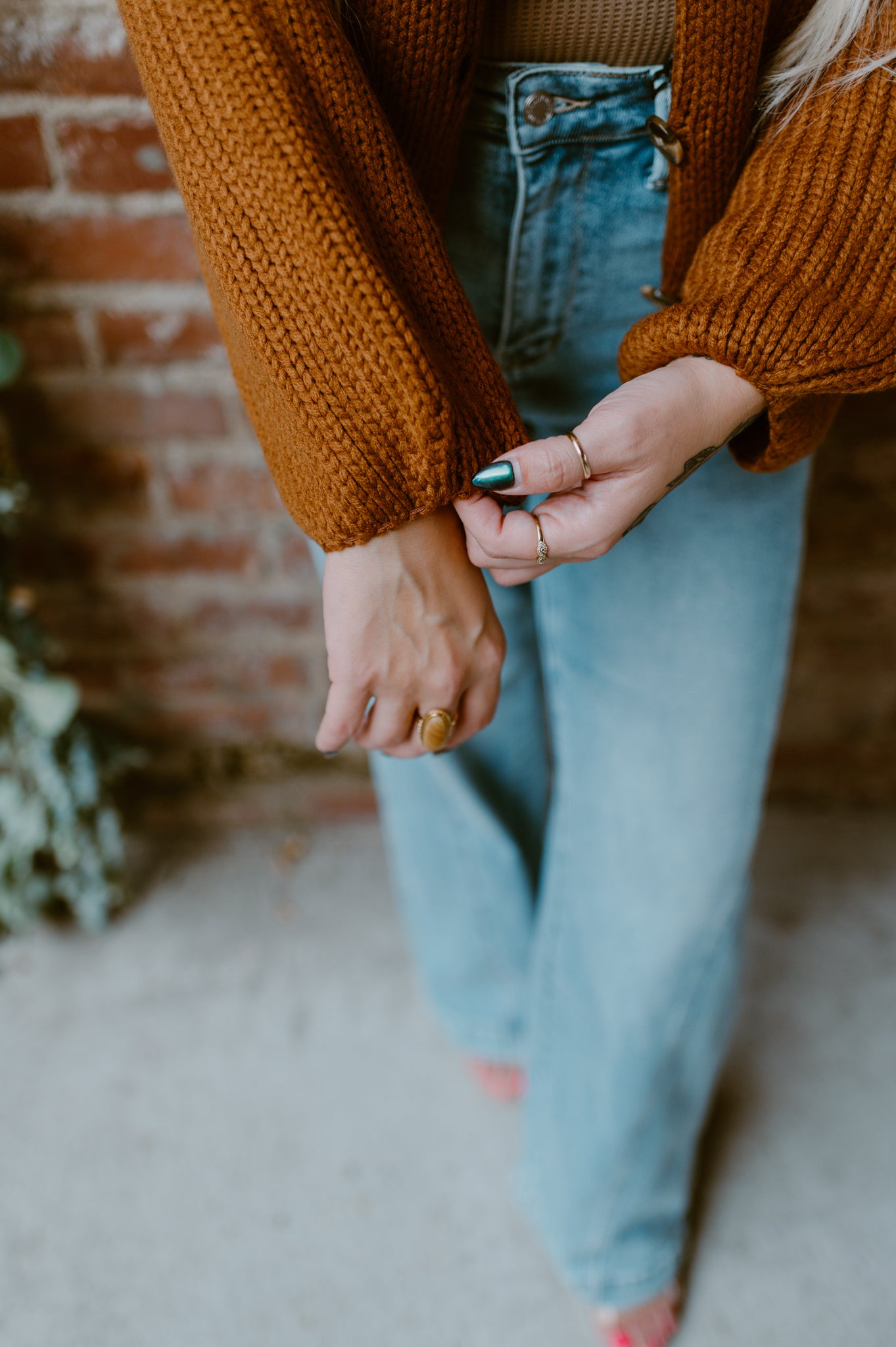 Balloon Sleeve Cardigan | Mocha