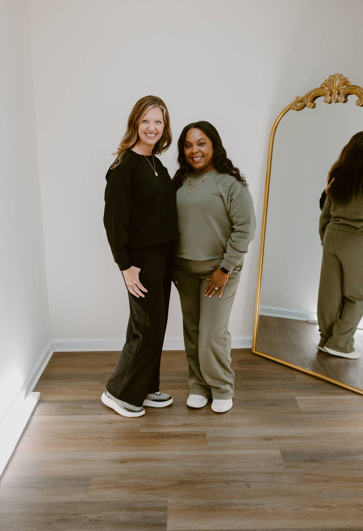 Essential Cozy Wide-Leg Lounge Set | Black