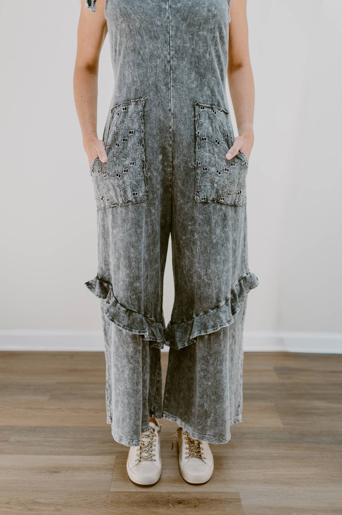 The Eloise Ruffle Jumpsuit | Black