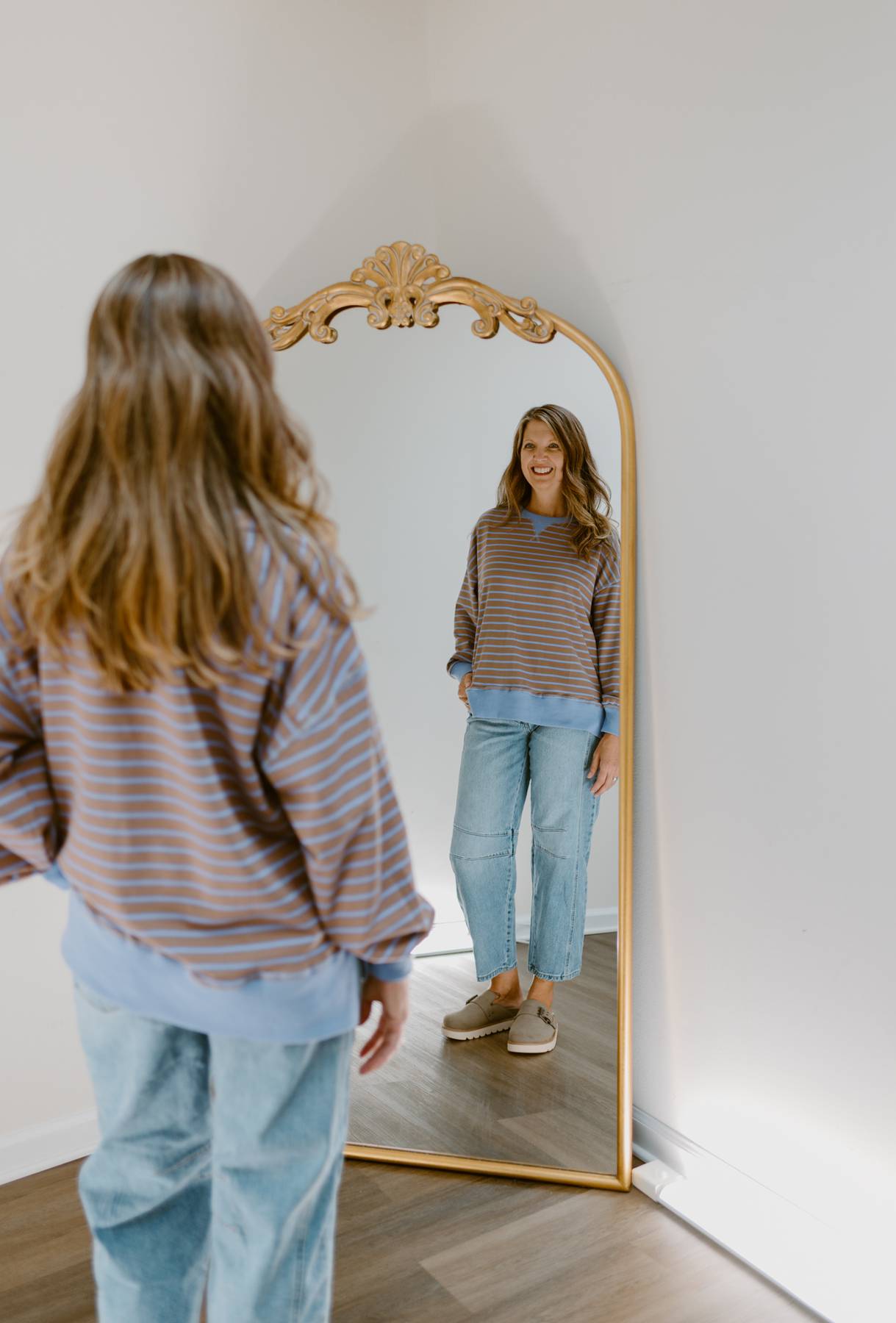 The Lilac & Latte Stripe Pullover