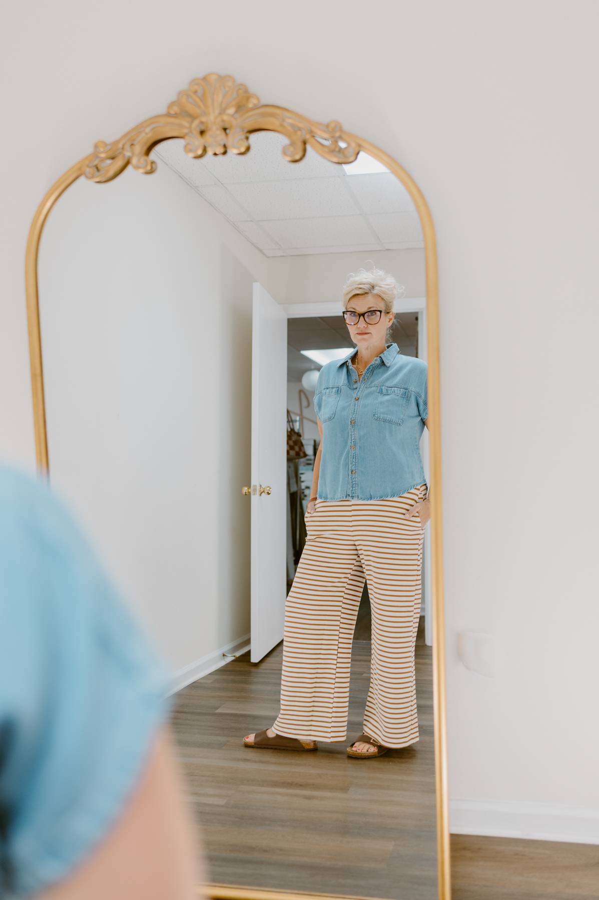 Briley Striped Wide Leg Pants