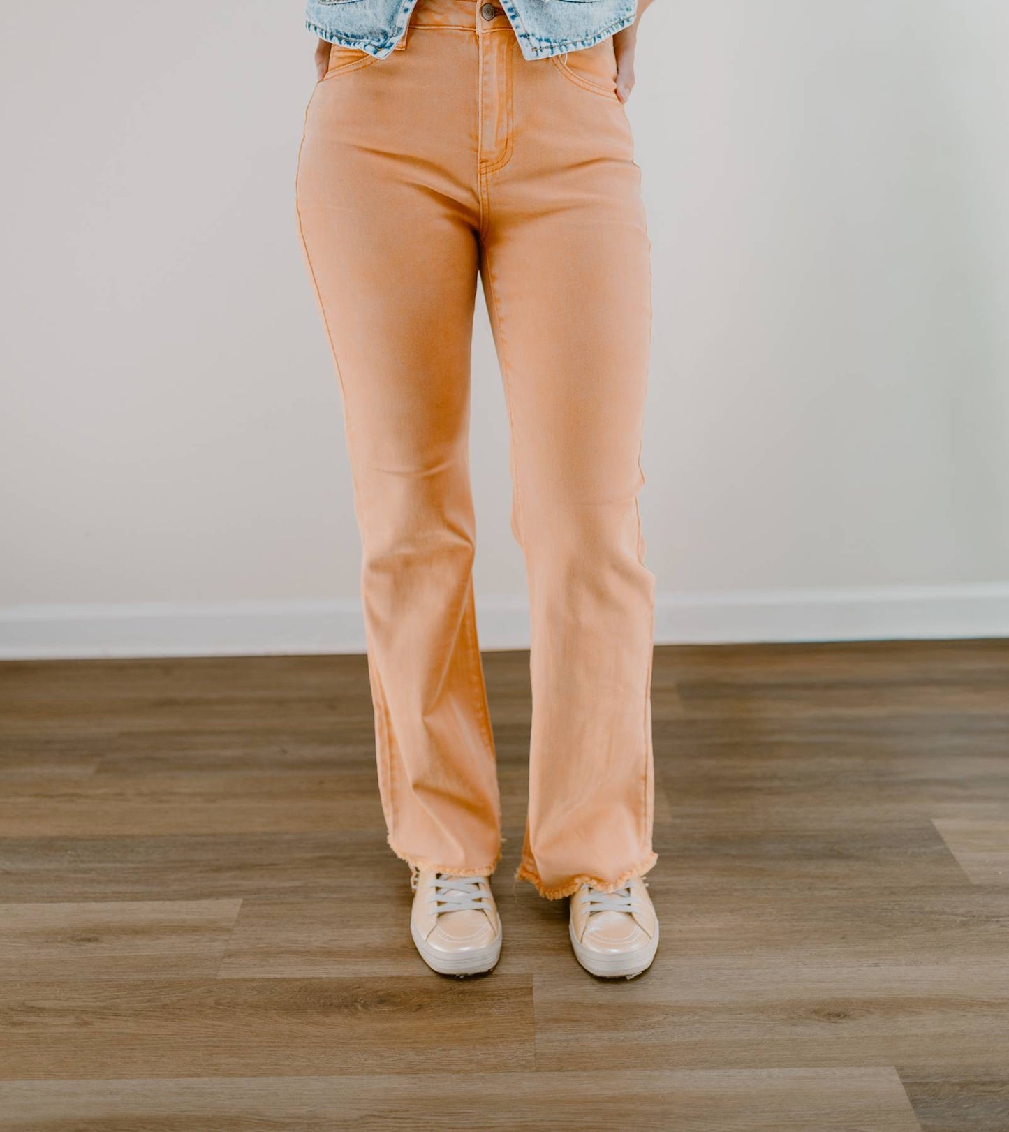 The Neyland Wide Leg Denim | Orange