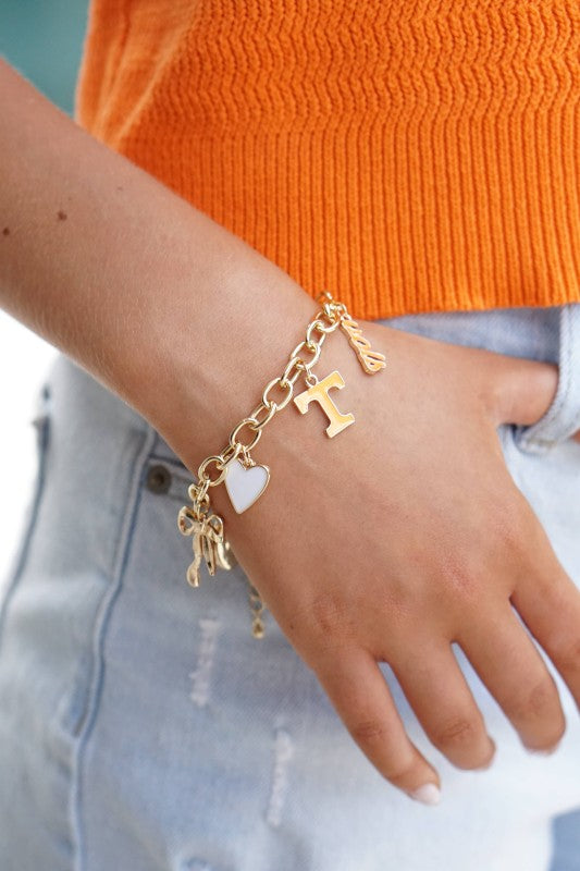 Vols Charm Link Bracelet