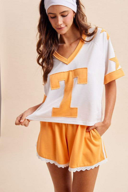 Varsity Star Jersey Top
