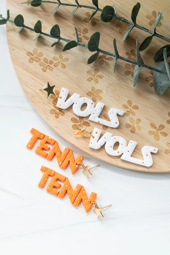 Vols Embossed Earrings