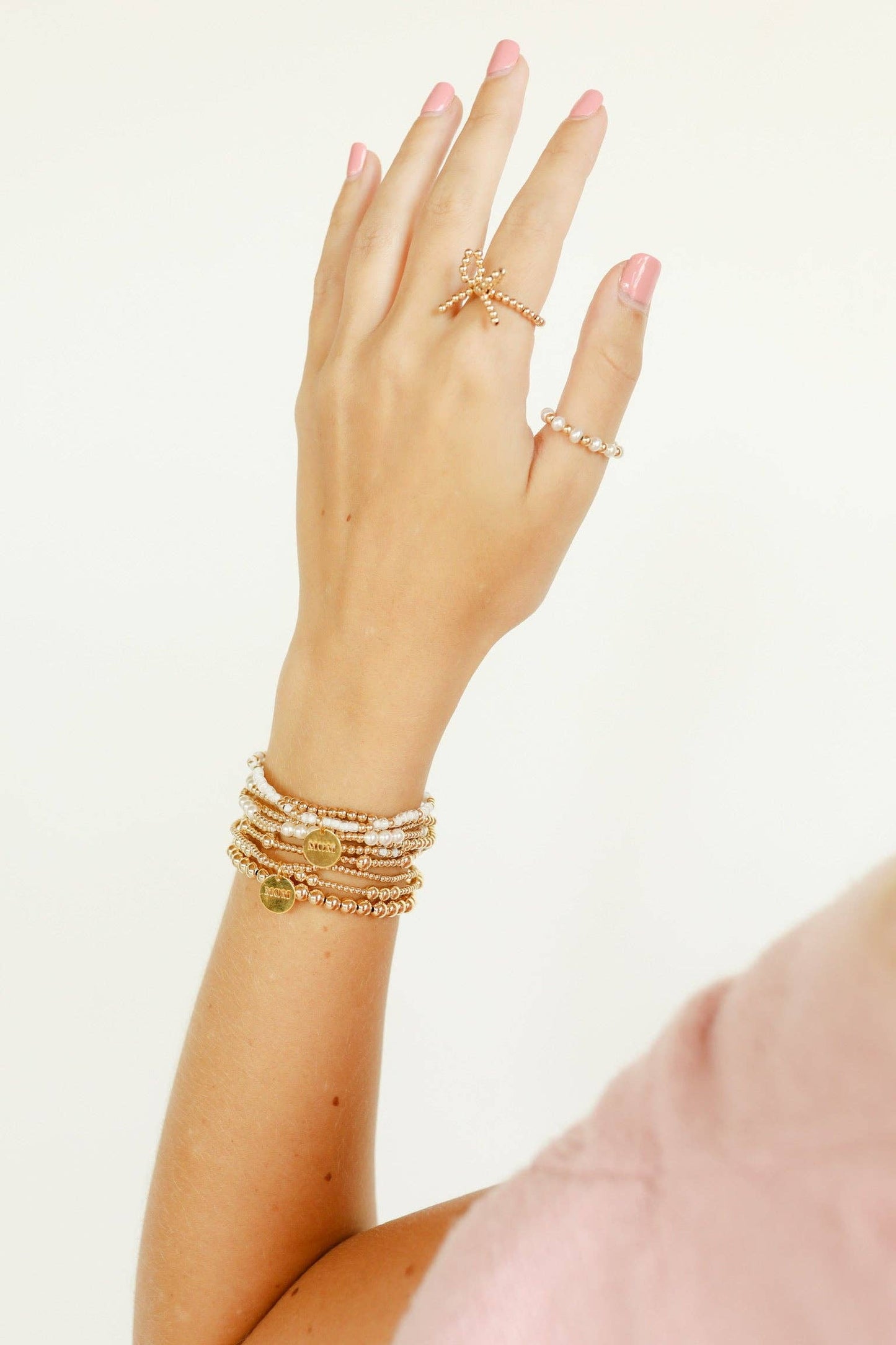 Mom Charm Bracelet | Gold