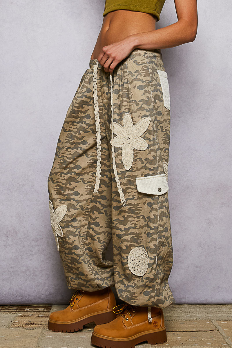 Blended Blooms Camo Joggers