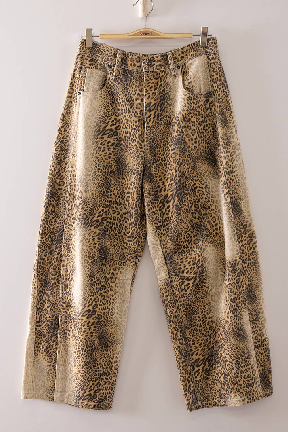 Speckled Drift Barrel Jeans | Mocha