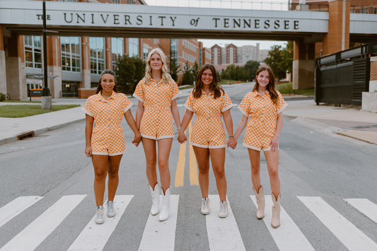 Checkmate Denim Romper