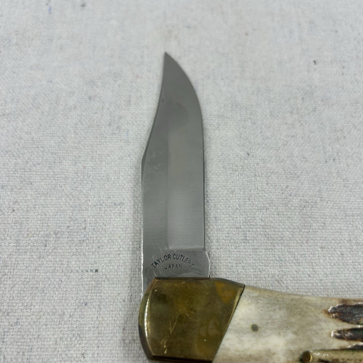 Vintage Taylor Cutlery - Elk Horn - John Wayne Lockback Knife - Japan