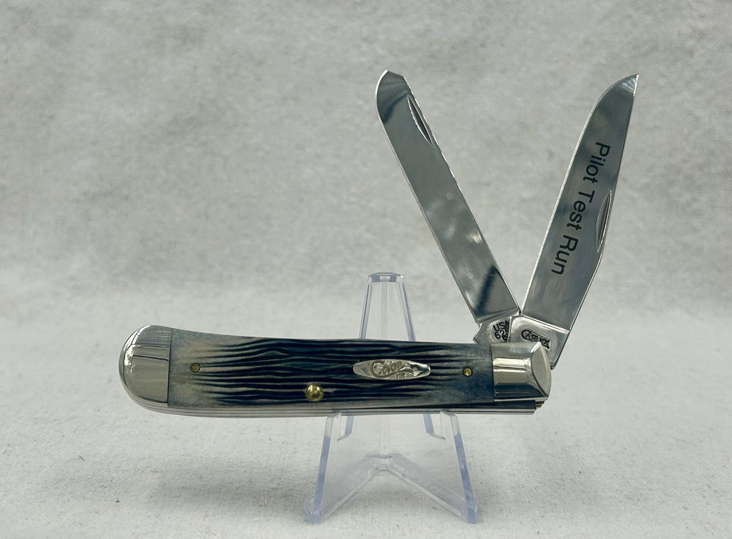 VERY RARE 2010 Case Pilot Test Run Gray Trapper - Winterbottom Bone Handles