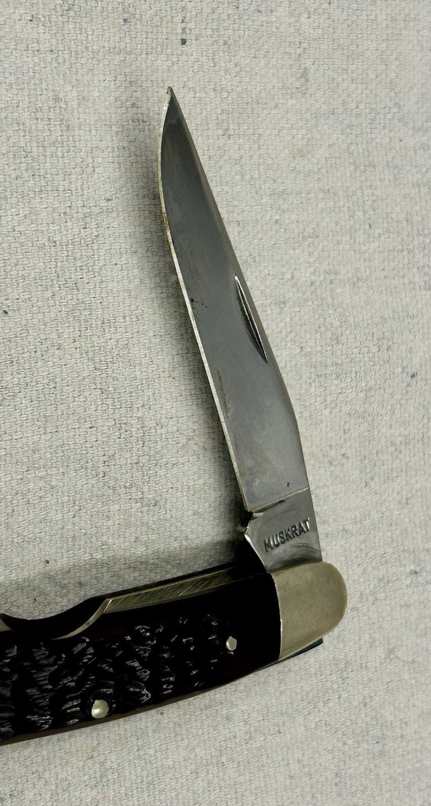 1975 Case Muskrat - 5 Dot - BEAUTIFUL Jigged None Handle