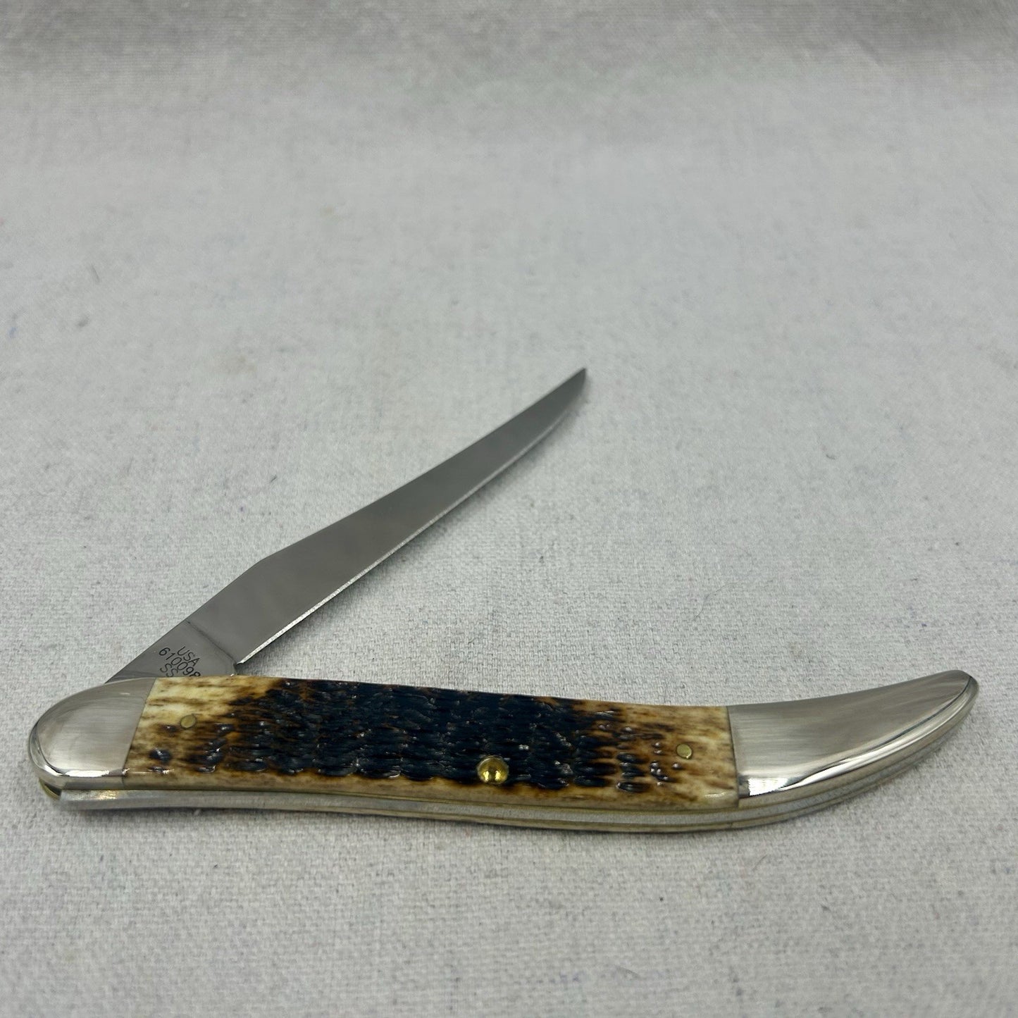 Case William Russell Case Large Texas Toothpick 5-1/2" Closed (610098 SS) - 6482