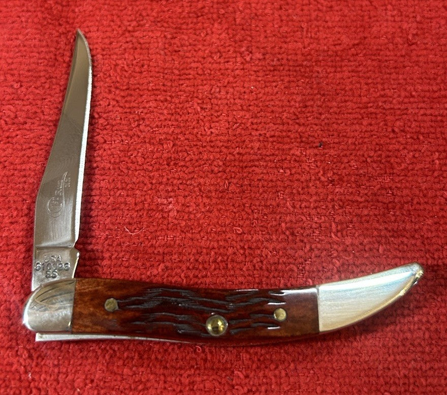 2005 CASE Family Brands Texas Toothpick - Walnut Bone - 1st Run - with Tin