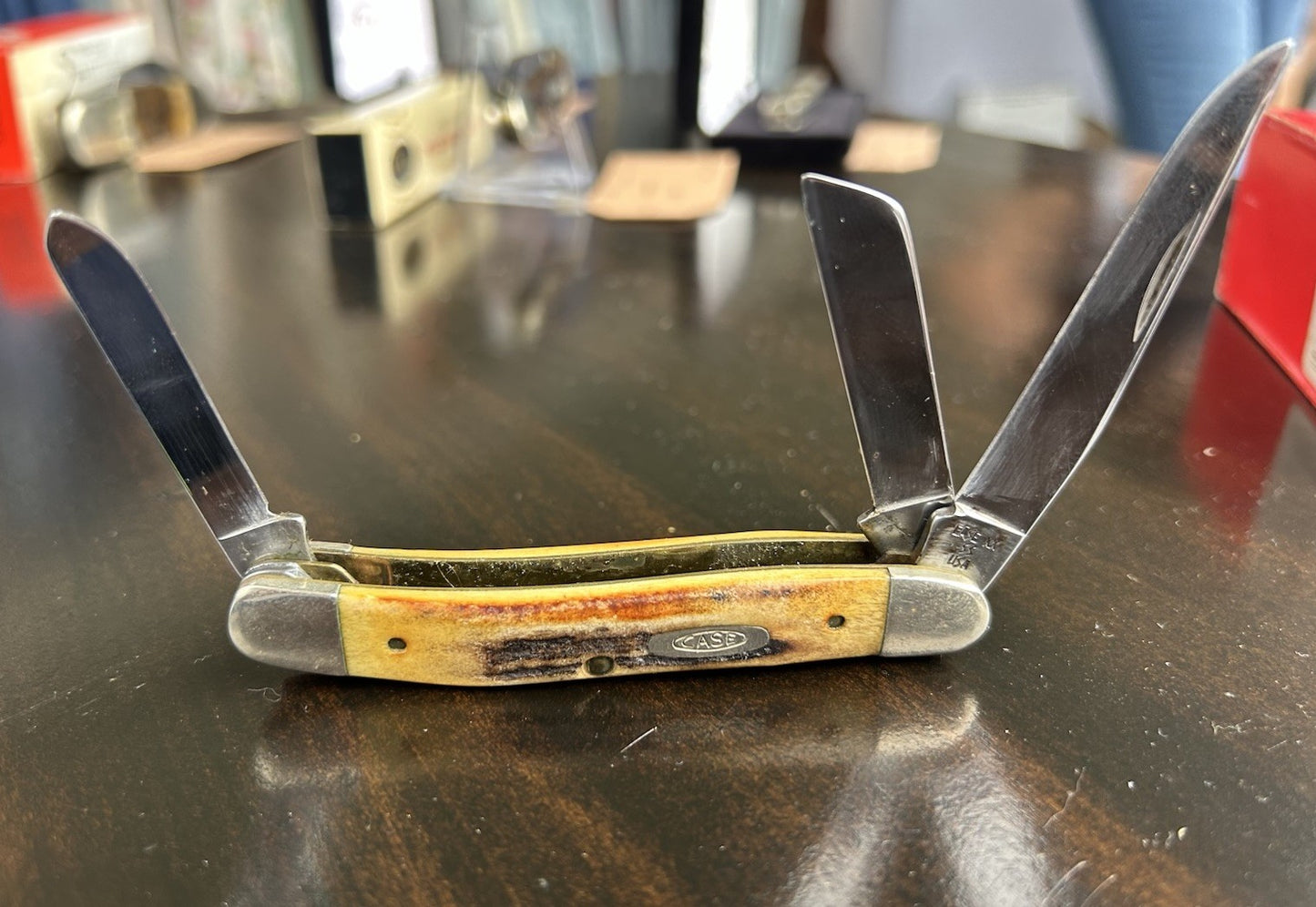 1989 Case Stockman Toasted Stag - One dot - Never Used/Sharpened - Mint