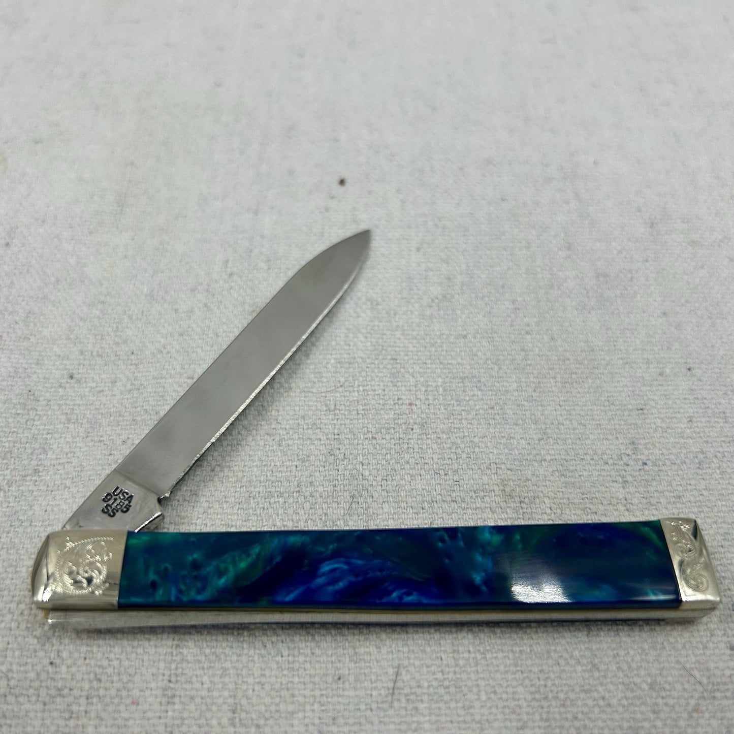 Limited Edition Case XX 9185 Abalone Doctor Knife - Engraved Bolster Series