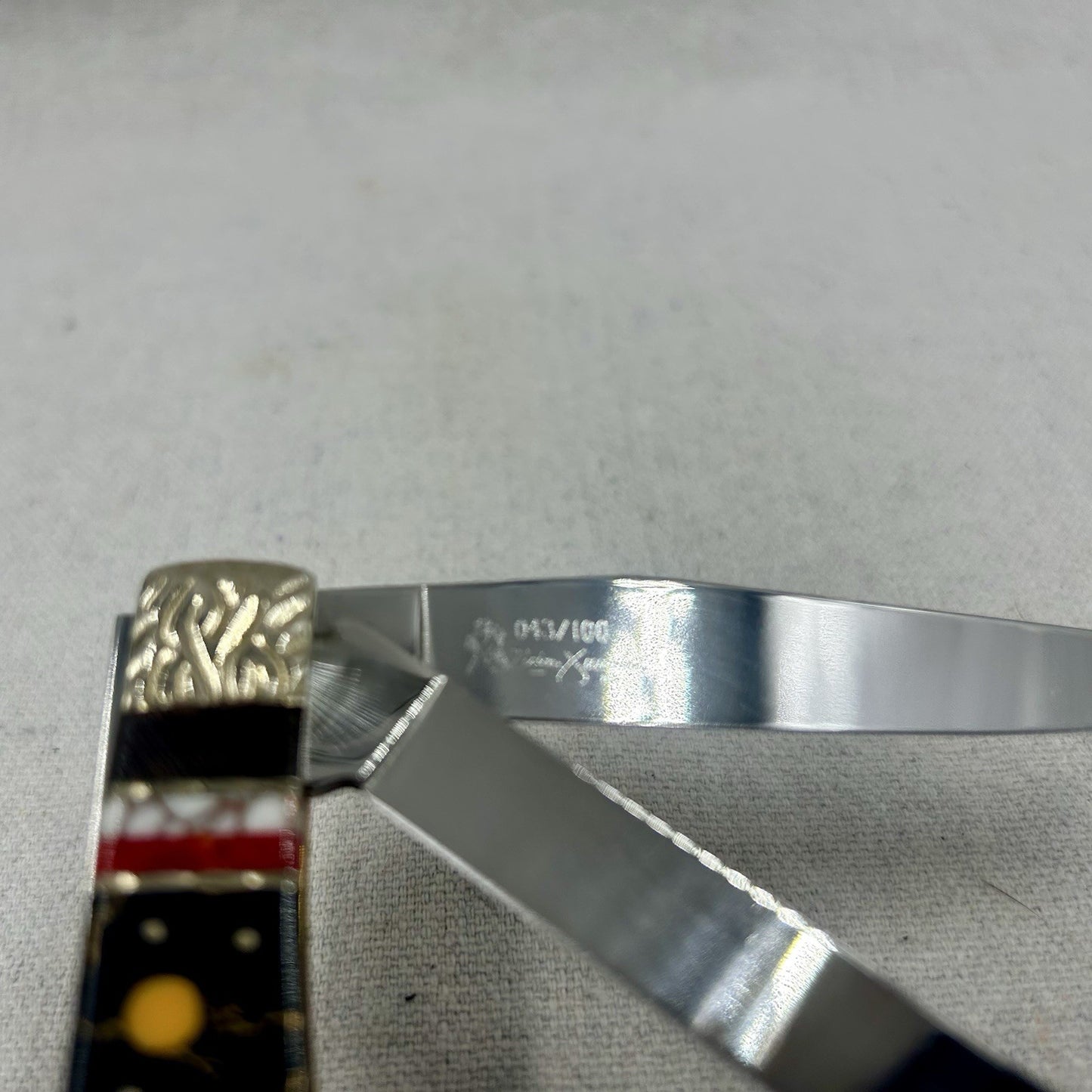 Case XX Brian Yellowhorse Trapper Knife Custom Fileworked #43 of 100