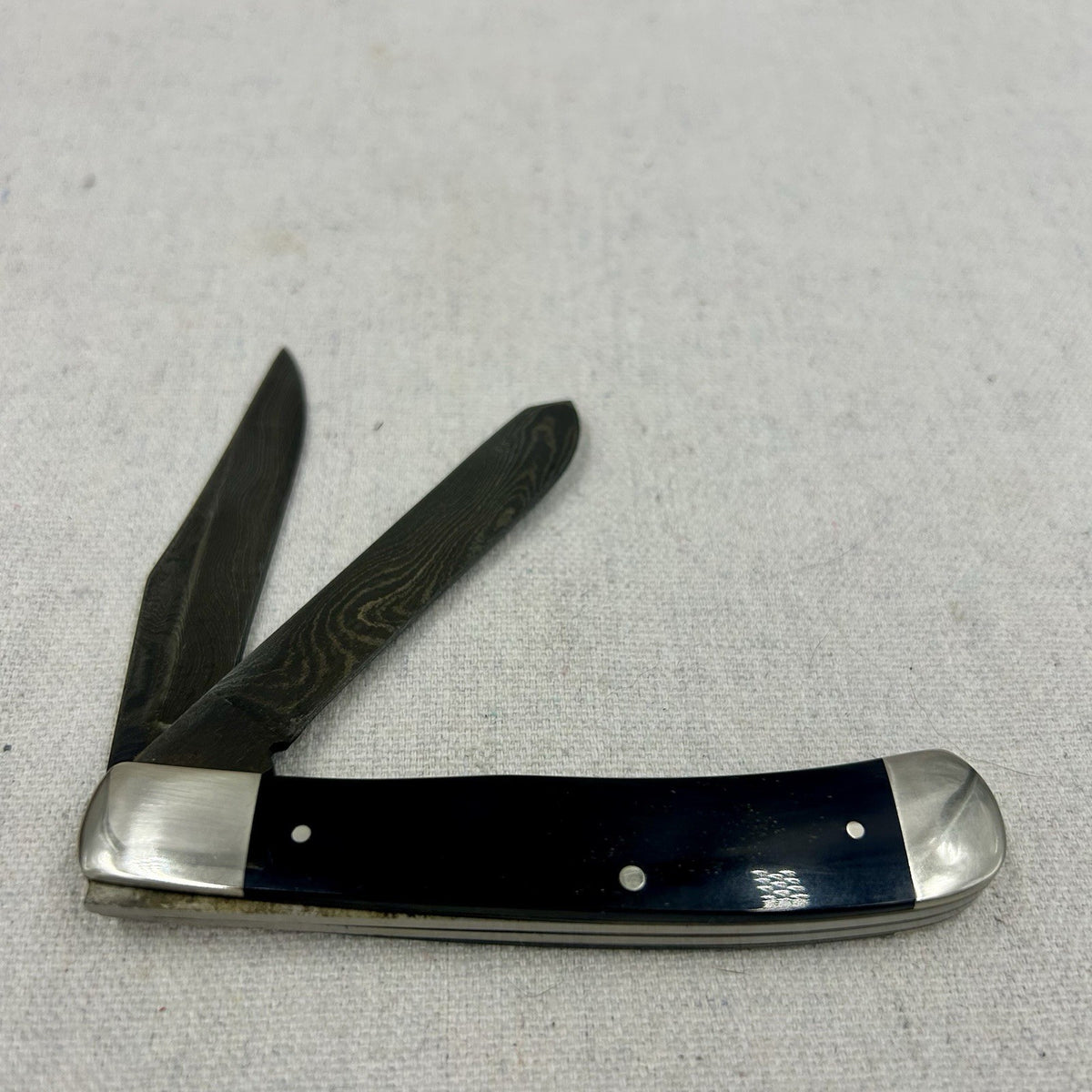 Remington USA Buffalo Horn Trapper - Damascus Blades - SN 53 - In Original Tin