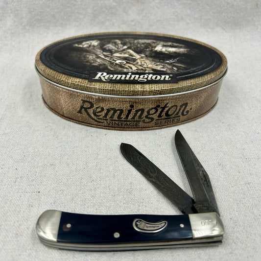 Remington USA Buffalo Horn Trapper - Damascus Blades - SN 53 - In Original Tin