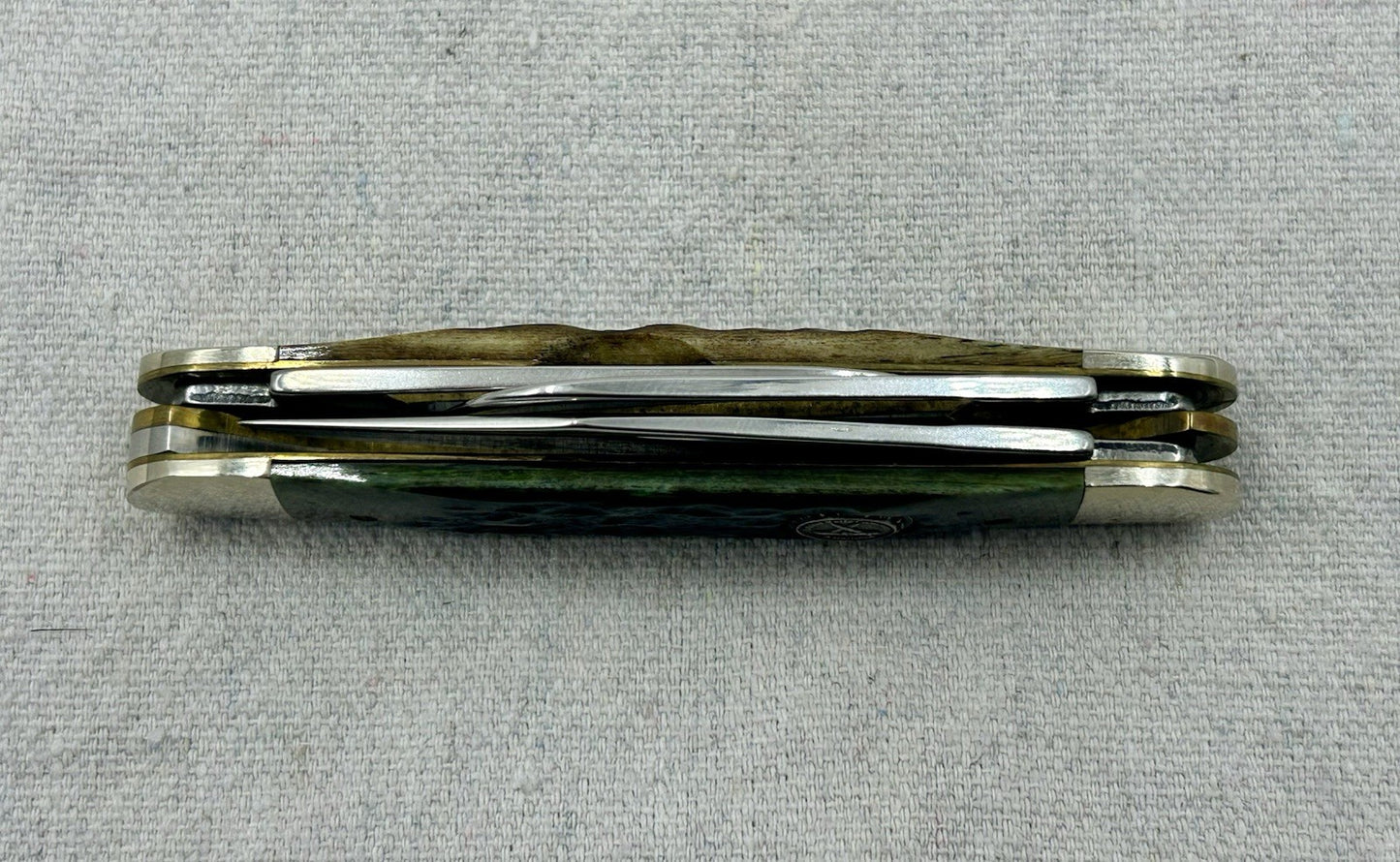 LOOK AT THE HANDLES - 1987 CASE CIGAR STOCKMAN NKCA KNIFE G6345 1/2 SS - MINT