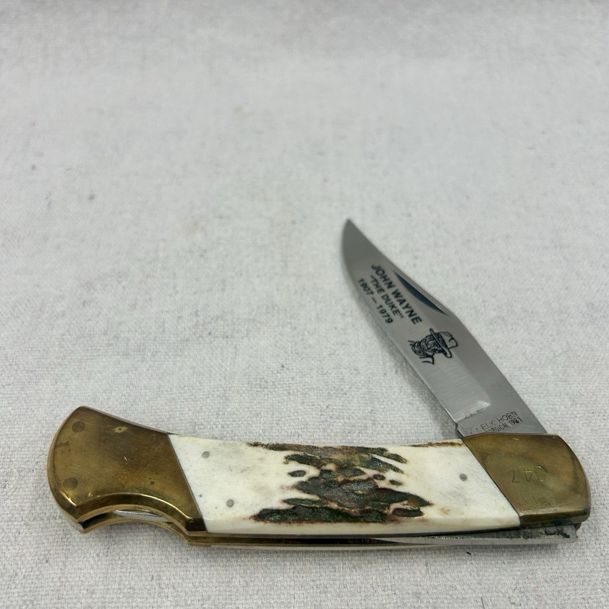 Vintage Taylor Cutlery - Elk Horn - John Wayne Lockback Knife - Japan