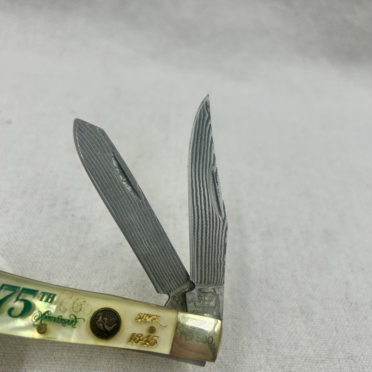 Hen And Rooster Trapper - Damascus Blades - 175th Anniversary