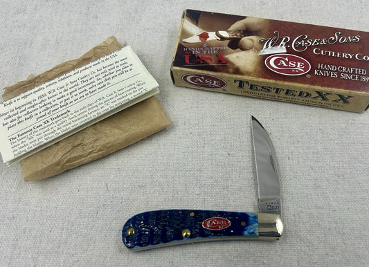2010 Case Tony Bose - Sway Back Gent - Navy Blue Jigged Bone