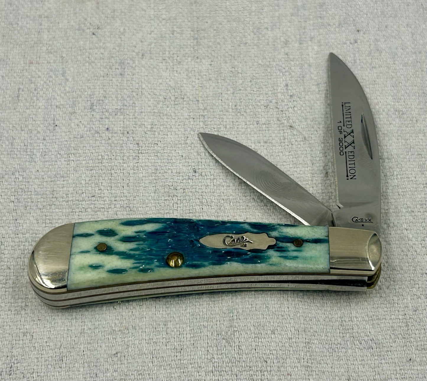 2009 Case Sway Back Jack - Tony Bose - Blue Lagoon Bone - 11572