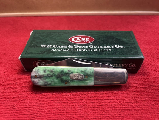 1997 CASE XX  Barlow Knife - 2 Blade - Pattern 62009 1/2 - Green Appaloosa Bone!