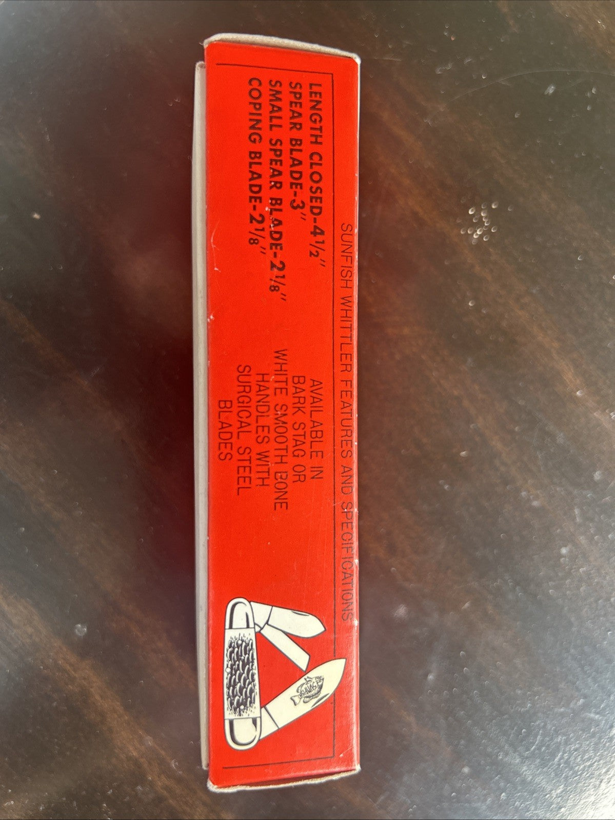 1980s United Cutlery Sunfish Whittler - Bark Stag - Made In Japan - MINT