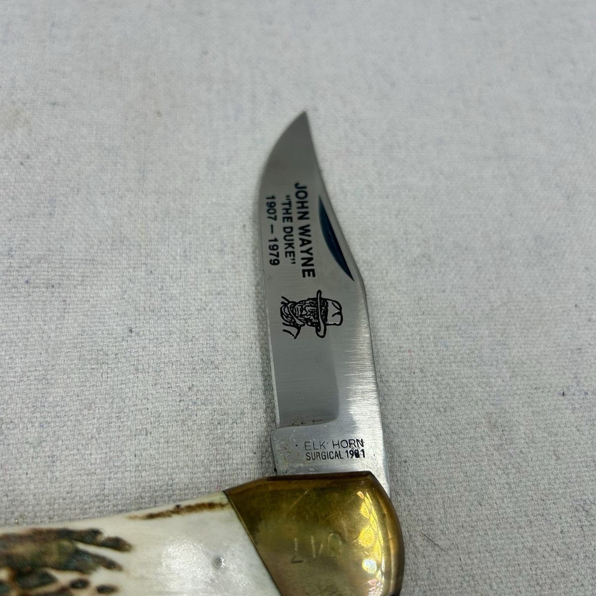 Vintage Taylor Cutlery - Elk Horn - John Wayne Lockback Knife - Japan