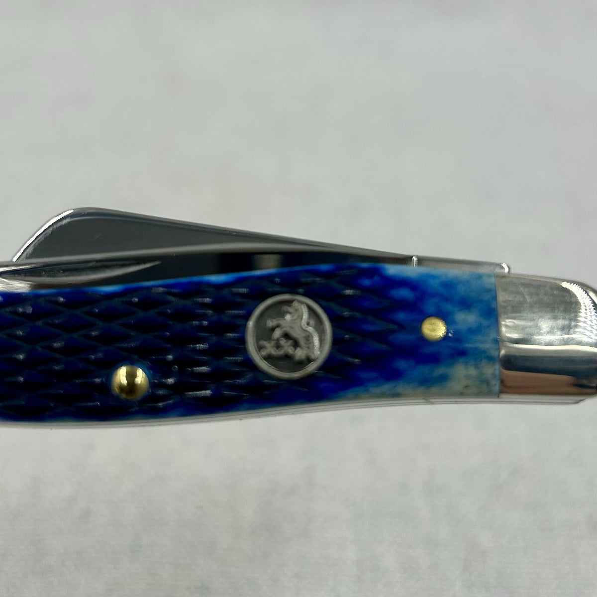 Case Colt Collab Stockman - Pilot Test Run - Blue Diamond Jigged Bone - Rare