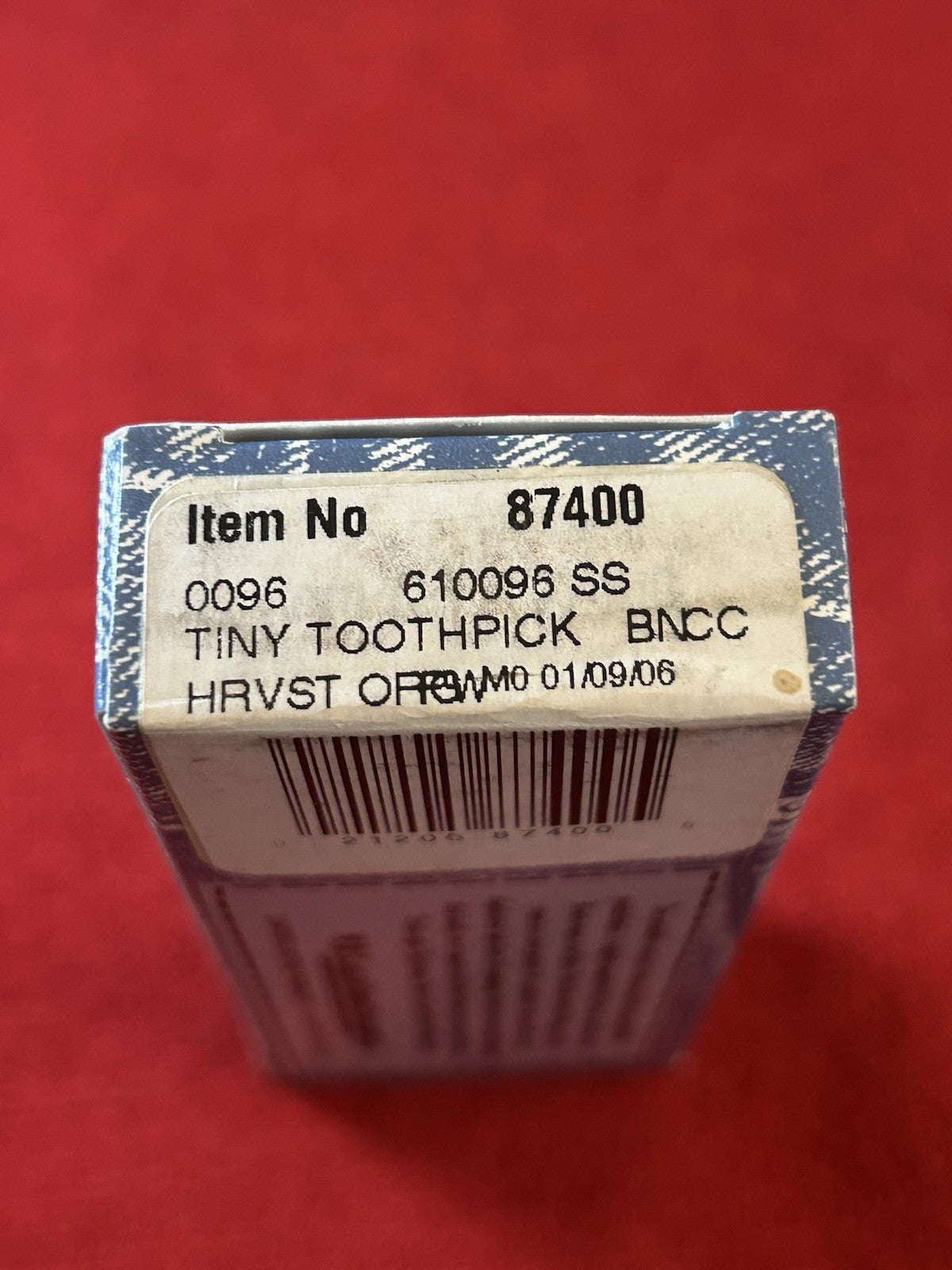 2006 CASE Pocket Worn Tiny Toothpick - Harvest Orange Bone - First Run!!