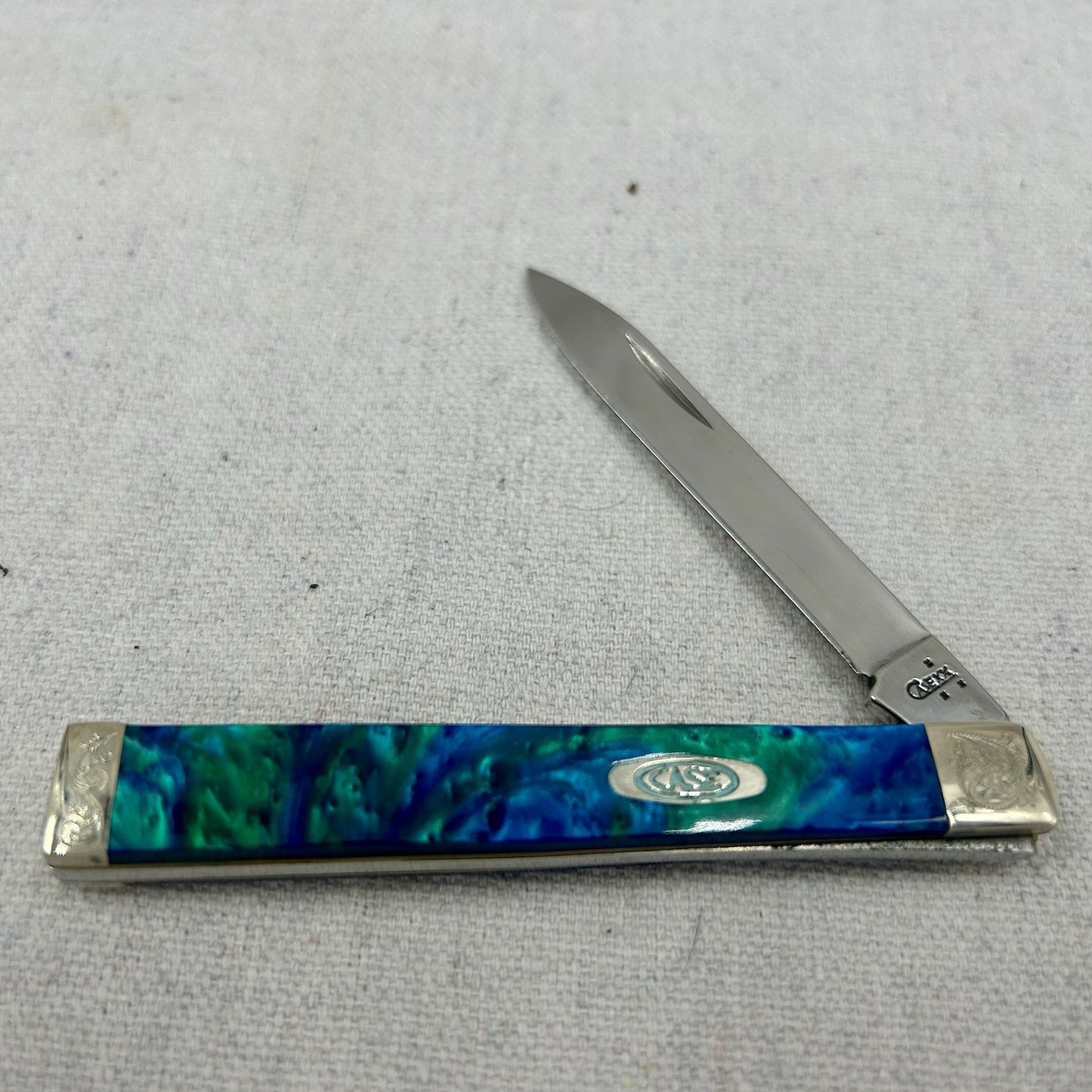 Limited Edition Case XX 9185 Abalone Doctor Knife - Engraved Bolster Series