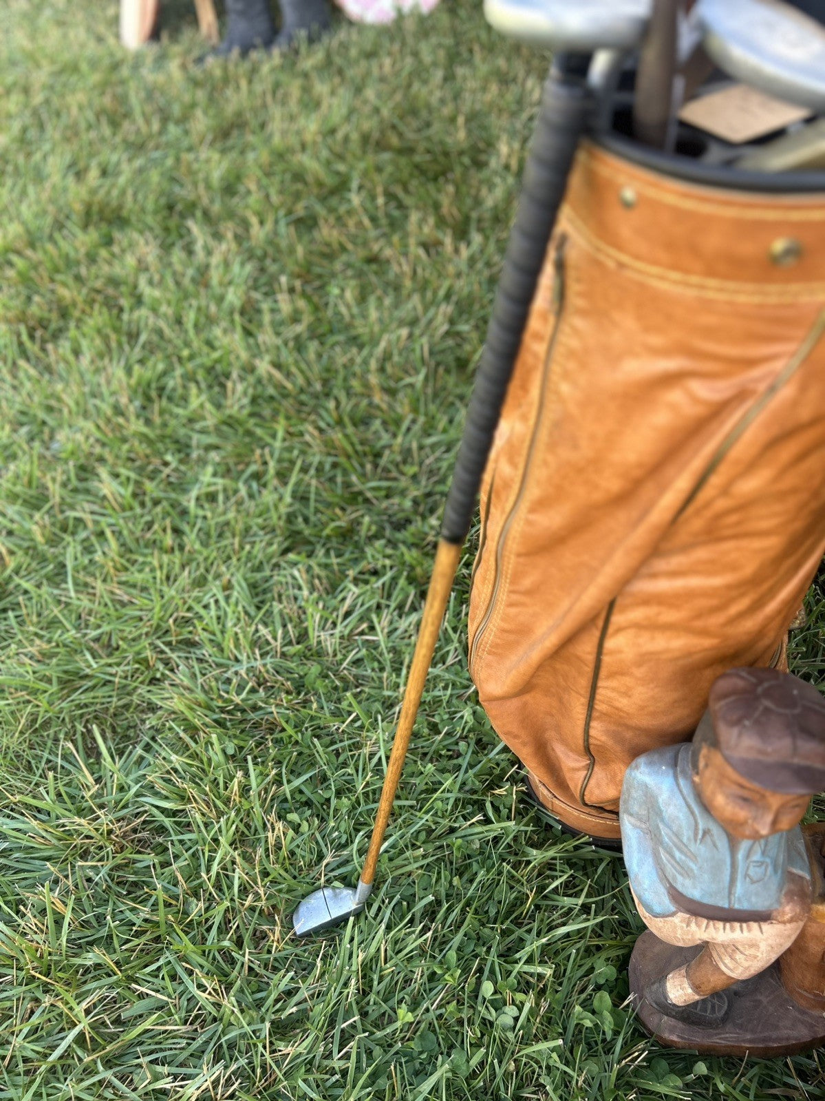Antique Otey Crisman 73H Hickory 35” Shaft Putter Vintage Golf Club Collectible
