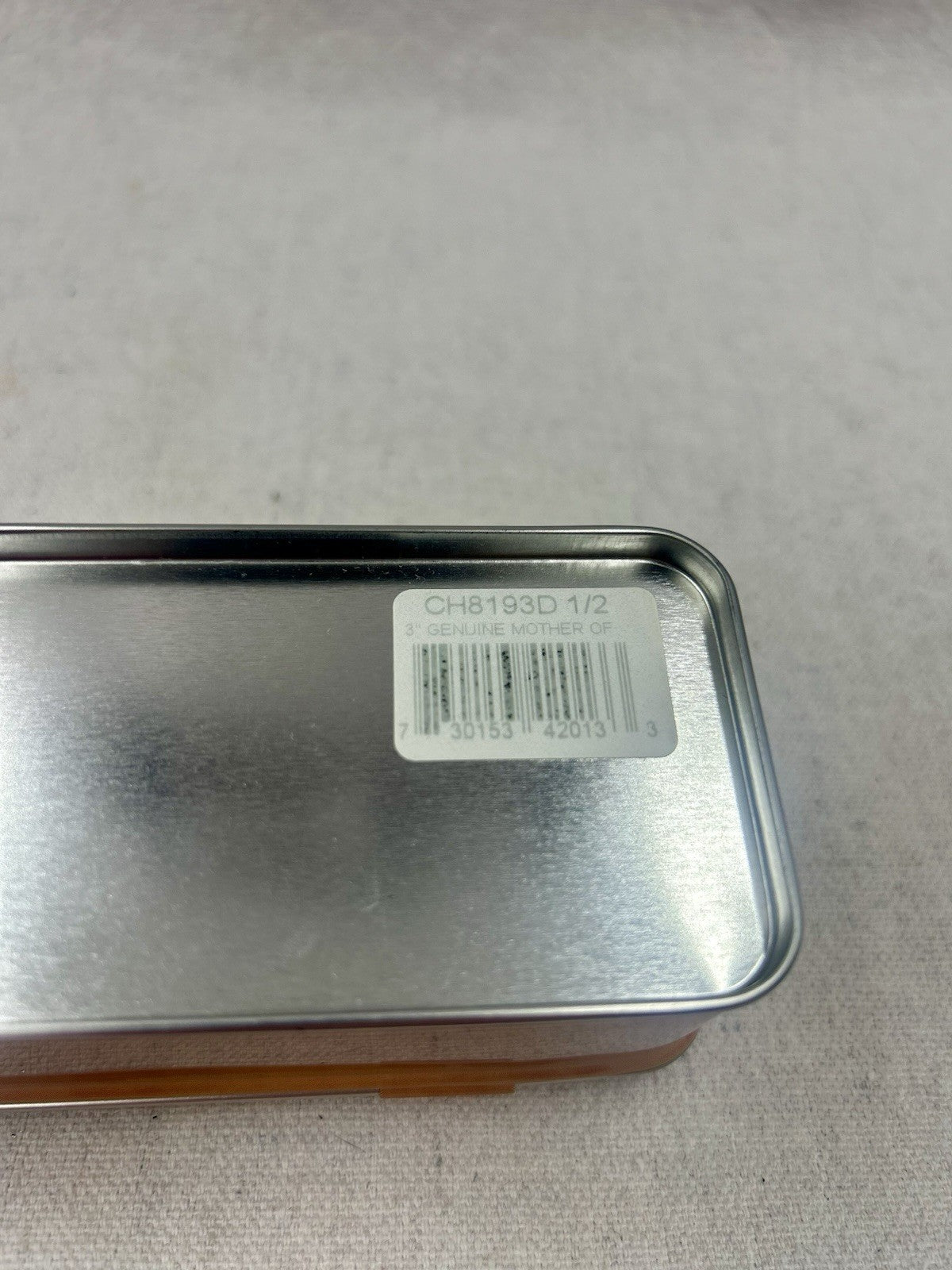 1 Of 50 Bear and Sons Damascus Sm Toothpick - Mother of Pearl SN024 - Signed Tin